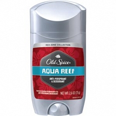 Old Spice Deodorant Deostick Red Zone Anti Transpirant Aqua Reef Man 73gram