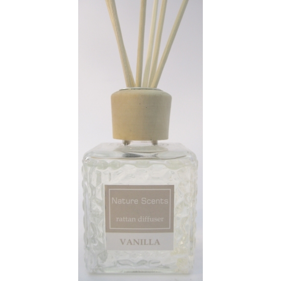 Interieur parfum met geurolie met stokjes vanille 80 ml