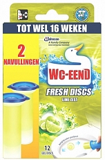 Wc Eend Fresh Disc Limoenfris Navulling 12Stuks